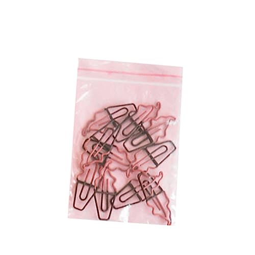 ARTIBETTER 10 Stück Teiliges Bunter Metall Büroklammern Obst und Gemüseform Kreative und Lesezeichen Clips für Schule Büro und Zuhause Eiscreme Design von Artibetter