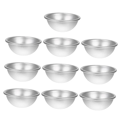 ARTIBETTER 10 Stück Teiliges Diy Aluminium Badekugel Formset Halbkugel Mold für Badebomben und Seifenherstellung Einfach zu Bedienen für Diy Projekte von Artibetter