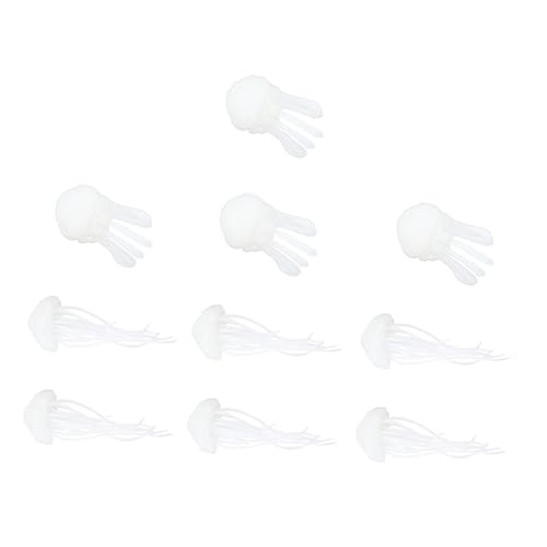 ARTIBETTER 10 Stück Teiliges Mini Quallen Epoxidharz Füllmaterial für DIY Dekorationen Handgefertigte Füller für Schlüsselanhänger Handwerk und Mobile Accessoires von Artibetter
