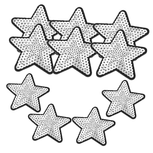 ARTIBETTER 10 Stück Teiliges Pailletten Aufnäher Sternen Patches zum Aufbügeln für Kleidung Rucksäcke Jeans und DIY Projekte Einfache Anwendung und Vielseitig Einsetzbar ARTIBETTER 10 Stück Teiliges Pailletten Aufnäher Sternen Patches zum Aufbügeln für Kleidung Rucksäcke Jeans und DIY Projekte Einfache Anwendung und Vielseitig Einsetzbar von Artibetter