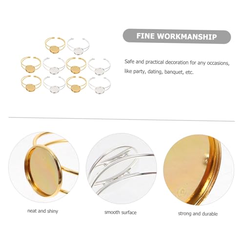 ARTIBETTER 10 Stück Teiliges Verstellbares Rundes Schmuckrahmen armband aus Langlebiger Legierung Glatte Oberfläche DIY bangle basis für Kreative Schmuckherstellung Modisch und Elegant ARTIBETTER 10 Stück Teiliges Verstellbares Rundes Schmuckrahmen armband aus Langlebiger Legierung Glatte Oberfläche DIY bangle basis für Kreative Schmuckherstellung Modisch und Elegant von Artibetter