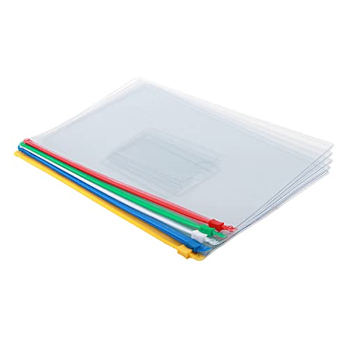 ARTIBETTER 10 Stück Transparente Reißverschluss Dateitaschen Bunte Dokumentenhalter für Schule und Büro Rot Gelb Blau Grün Weiß und Tragbar ARTIBETTER 10 Stück Transparente Reißverschluss Dateitaschen Bunte Dokumentenhalter für Schule und Büro Rot Gelb Blau Grün Weiß und Tragbar von Artibetter