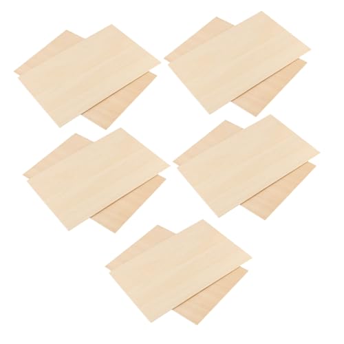 ARTIBETTER 10 Stück Unbehandelte Rechteckige Holzplatten DIY Bastelbedarf für Malerei und Holzarbeiten Robuste Holzscheiben für Projekte und Terrariengestaltung ARTIBETTER 10 Stück Unbehandelte Rechteckige Holzplatten DIY Bastelbedarf für Malerei und Holzarbeiten Robuste Holzscheiben für Projekte und Terrariengestaltung von Artibetter