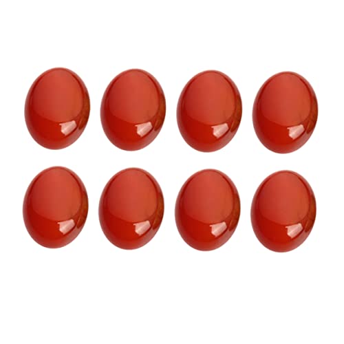 ARTIBETTER 10 Stück Zeit Edelsteinschmuck Form Bausätze Kristalle Marmor Natürlich Aufkleber Edelsteine Mineral Poliert Ovale Cabochons Herstellung Schmuckset Lapidarbedarf Hochzeit Rot von Artibetter