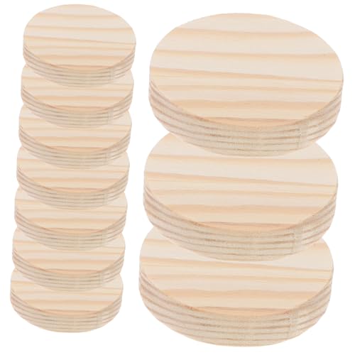 ARTIBETTER 10 Stück handbemalte Naben Hochzeitsdeko decoratiuni craciun holzplatte holzbohlen bretter holztafel Kinderküche Mädchen Holzscheiben für DIY-Projekte Holzspan Hölzern von Artibetter