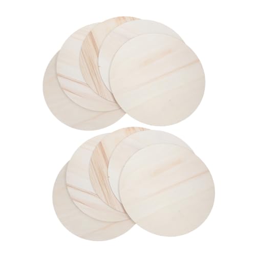 ARTIBETTER 10 Stück runde Holzspäne Holzhandwerkskreise unvollendete Holzausschnitte Madera para manualidades rundes Holzbrett Holzbretter zum Basteln Holz-Tags hölzern Beige ARTIBETTER 10 Stück runde Holzspäne Holzhandwerkskreise unvollendete Holzausschnitte Madera para manualidades rundes Holzbrett Holzbretter zum Basteln Holz-Tags hölzern Beige von Artibetter