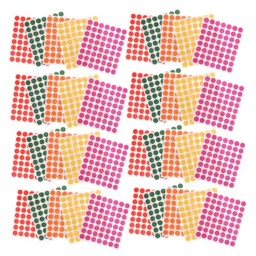 ARTIBETTER 100 Blatt Bunte Runde Aufkleber Selbstklebende Klebepunkte für Büro Schule DIY Etiketten Farbige Markierungspunkte zum Organisieren und Beschriften Vielseitig Einsetzbar und Leicht von Artibetter