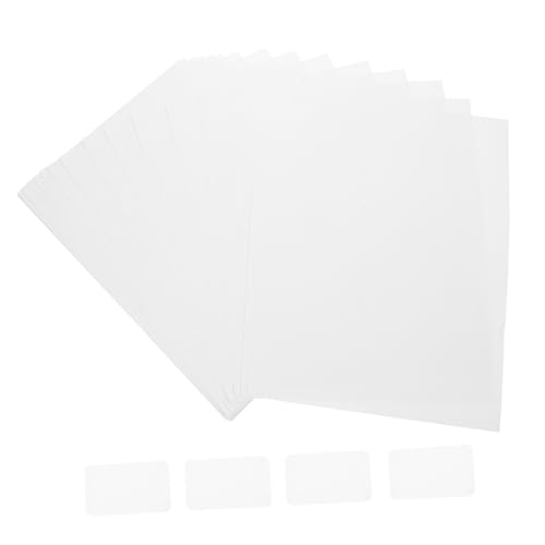 ARTIBETTER 100 Blatt Etikettenaufkleber Klebetiketten Versandklebeband Adressaufkleber Versandetiketten Etiketten Aufkleber Adressetiketten Durchsichtige Aufkleber Klebeetiketten Papier Weiß von Artibetter