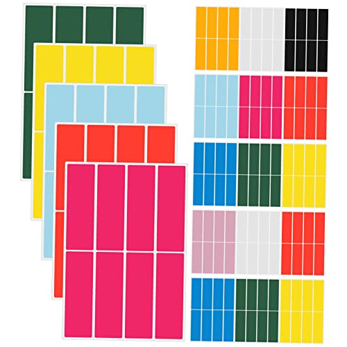 ARTIBETTER 100 Blatt Farbetikettenaufkleber Aufkleber-Etiketten Klebeetiketten kleine Aufkleber Etiketten groß rechteckig farbiger Etikettenaufkleber einfache Aufkleber Papier Zufällige Farbe von Artibetter