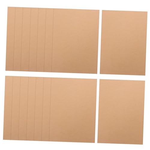 ARTIBETTER 100 Blatt Kraftkarton Leere Spielkarten Braunes Druckerpapier Dekorative Karteikarten Dmc-farbkarte Leere Briefpapierkarten Mit Umschlägen Kartonpapier Hartes Papier Kraftpapier von Artibetter