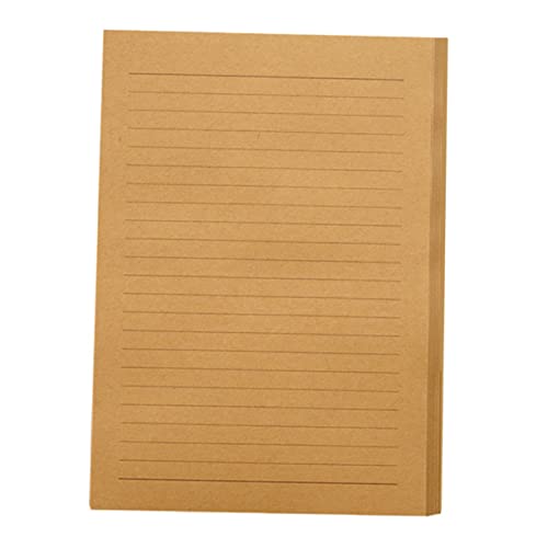 ARTIBETTER 100 Blatt Retro Briefpapier Kraftpapier Liniert Vintage Schreibwaren für Notizen und Botschaften und Langlebig für Bürobedarf und Bastelprojekte von Artibetter