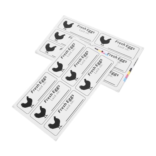 ARTIBETTER 100 Blatt Selbstklebende Eierkarton etiketten Frische Eier Aufkleber für Bauernhof eier Kartonbeschriftung zur Frischekennzeichnung und Sicherem Halt ARTIBETTER 100 Blatt Selbstklebende Eierkarton etiketten Frische Eier Aufkleber für Bauernhof eier Kartonbeschriftung zur Frischekennzeichnung und Sicherem Halt von Artibetter