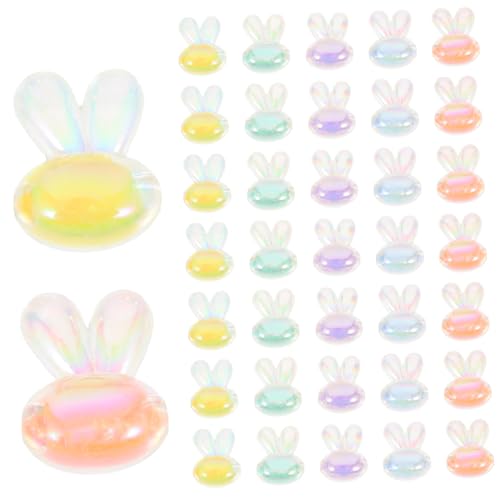 ARTIBETTER 100 Stück Acrylperlen Transparente Diy Hasenform Beads für Armband Halskette und Schmuckherstellung Bastelzubehör für Projekte von Artibetter