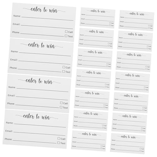 ARTIBETTER 100 Stück Blanko Abstimmungs Gewinnkarten Vielseitige Voting Cards für Party Schule und Events Einfache Namensaufnahme Wahlzettel für Gewinnspiele und Fundraiser von Artibetter