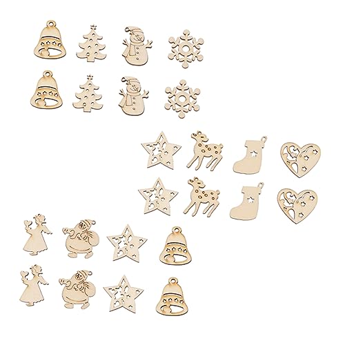 ARTIBETTER 100 Stück DIY Holzanhänger Weihnachtsdeko Schneemann Holzscheiben Mix Stil Basteln Holzchips für Kreative Weihnachtsornamente und Handwerk ARTIBETTER 100 Stück DIY Holzanhänger Weihnachtsdeko Schneemann Holzscheiben Mix Stil Basteln Holzchips für Kreative Weihnachtsornamente und Handwerk von Artibetter