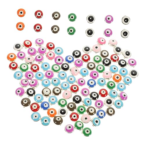 ARTIBETTER 100 Stück Flache Evil Eye Resin Perlen mit Silberrand Diy Spacer Perlen für Schmuckherstellung Basteln Armbänder Halsketten und Kreative Handwerksprojekte ARTIBETTER 100 Stück Flache Evil Eye Resin Perlen mit Silberrand Diy Spacer Perlen für Schmuckherstellung Basteln Armbänder Halsketten und Kreative Handwerksprojekte von Artibetter