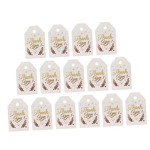 ARTIBETTER 100 Stück Goldene Candy Box Etiketten Rechteckige Dankeschön Tags für Hochzeiten Süßigkeitenbox Anhänger für Feiern und von Artibetter
