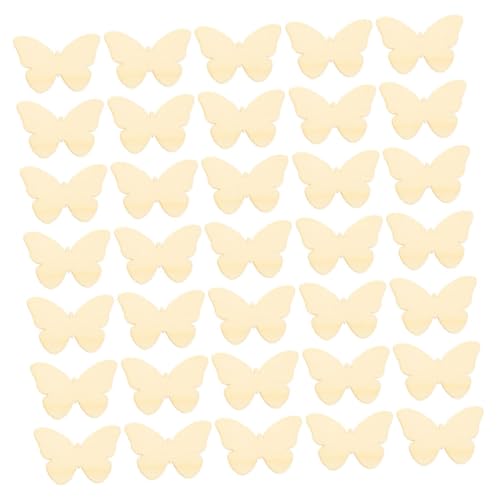ARTIBETTER 100 Stück Holz Schmetterlinge zum Bemalen Unlackierte Holzplättchen für DIY Bastelprojekte Kinderparty Deko Robuste Holzschmetterlinge für Kreative Malerei und Dekoration von Artibetter