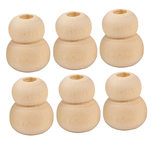 ARTIBETTER 100 Stück Holzfarbperlen Handwerk handgefertigtes Perlenmaterial runden Reiz Lose Perlen natürlich Party schmuck holzperlen selber machen Holzperlen Bastelperlen selber machen von Artibetter