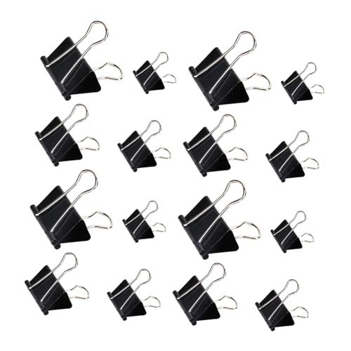 ARTIBETTER 100 Stück Langschwanz -tickethalterin Office -bindungs ​​-push -clip Klemmbinder Heftklammern Papier Büroklammern Dokumentclips Papierklemmen Bindeklammern Schwarz Metall von Artibetter