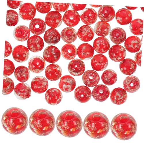 ARTIBETTER 100 Stück Leuchtende Glasperlen für DIY Schmuckherstellung Runde Bastelperlen für Armbänder und Handarbeiten Transparent Bastelzubehör von Artibetter