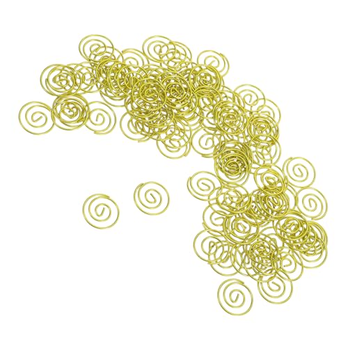 ARTIBETTER 100 Stück Metall Runde Büroklammern Kleine Kreisförmige Paperclips mit Starkem Halt Vielseitige Dokumentenklammern und Lesezeichen für Effiziente Akten Papierorganisation von Artibetter