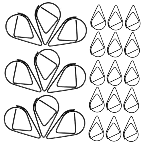 ARTIBETTER 100 Stück Papiernadel Lesezeichen Geformt Schlüssel Miniklammern Für Papier Farbige Papierklammern Papierclips Süße Büroklammern Entzückende Papierklammern Schwarz Stahldraht von Artibetter
