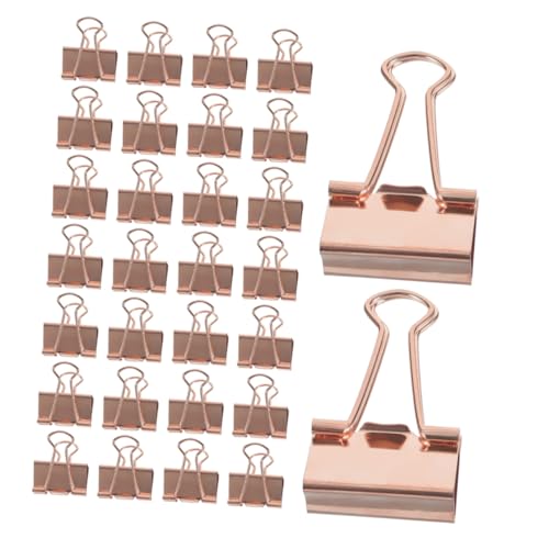ARTIBETTER 100 Stück Roségold Metall Binder Clips Robuste Papierklammern Wiederverwendbare Büroklammern für Dokumentenorganisation Scrapbooking und Schreibwaren Platzsparend und Langlebig für ARTIBETTER 100 Stück Roségold Metall Binder Clips Robuste Papierklammern Wiederverwendbare Büroklammern für Dokumentenorganisation Scrapbooking und Schreibwaren Platzsparend und Langlebig für von Artibetter