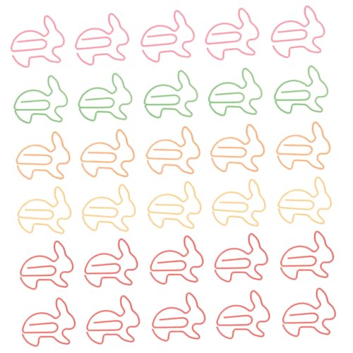ARTIBETTER 100 Stück Stabile Metall Büroklammern in Hasenform Kreative Dekorative Rabbit Paper Clips als Lesezeichen und Organisationsclips für Schule Büro und Journal Vielseitig Einsetzbar ARTIBETTER 100 Stück Stabile Metall Büroklammern in Hasenform Kreative Dekorative Rabbit Paper Clips als Lesezeichen und Organisationsclips für Schule Büro und Journal Vielseitig Einsetzbar von Artibetter