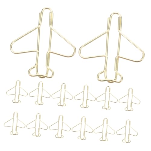 ARTIBETTER 100 Stück Teiliges Flugzeug Büroklammern aus Elektrobeschichtetem Metall Praktisch und Langlebig Niedliche Planer clips und Lesezeichen für Schule Büro und Kreatives ARTIBETTER 100 Stück Teiliges Flugzeug Büroklammern aus Elektrobeschichtetem Metall Praktisch und Langlebig Niedliche Planer clips und Lesezeichen für Schule Büro und Kreatives von Artibetter