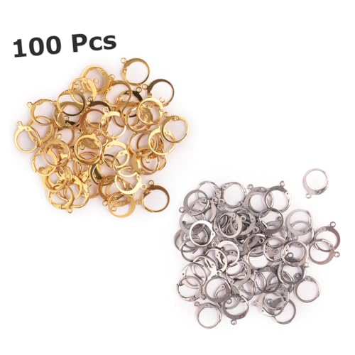 ARTIBETTER 100 Stück Teiliges Metall Ohrring Haken in Gold und Silber Rostfreie DIY Schmuck Zubehör für Damen und Mädchen Offene Öse zum Einfachen Befestigen Langlebig und Vielseitig für ARTIBETTER 100 Stück Teiliges Metall Ohrring Haken in Gold und Silber Rostfreie DIY Schmuck Zubehör für Damen und Mädchen Offene Öse zum Einfachen Befestigen Langlebig und Vielseitig für von Artibetter