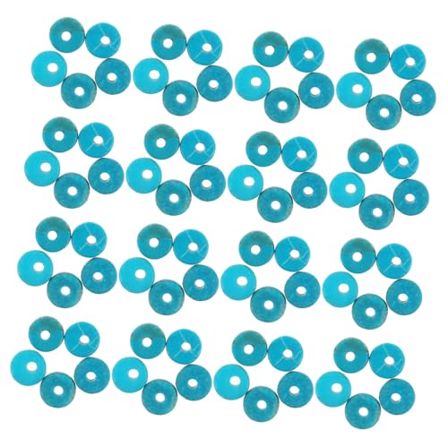 ARTIBETTER 100 Stück Türkis-lose Perlen: Natürliche Runde, Flache Edelstein-abstandshalterperlen Für Diy-halsketten, Armbänder, Schmuckherstellung von Artibetter