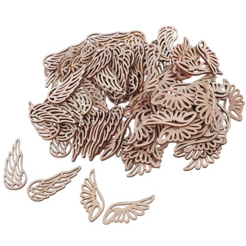 ARTIBETTER 100 Stück Unbearbeitete Holzflügel-Ausschnitte, DIY Graffiti Bastel-Flügel, Leere Holzflügel-Ornamente für Wohnkultur, Partydekoration, Beige, 6 x 2,5 x 0,3 cm ARTIBETTER 100 Stück Unbearbeitete Holzflügel-Ausschnitte, DIY Graffiti Bastel-Flügel, Leere Holzflügel-Ornamente für Wohnkultur, Partydekoration, Beige, 6 x 2,5 x 0,3 cm von Artibetter