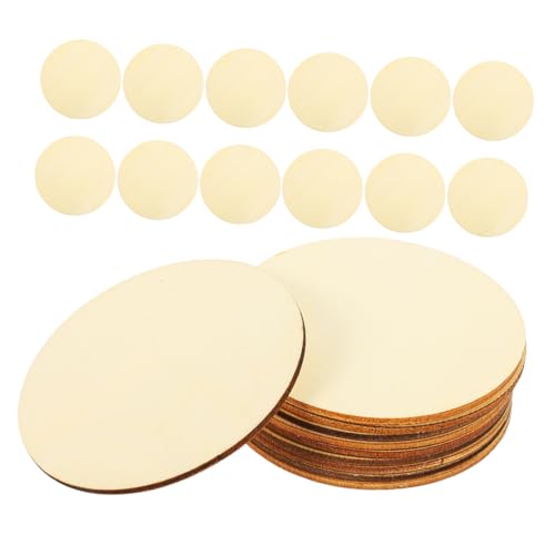ARTIBETTER 100 Stück Unfertige Holzscheiben Runde Blanko Holzkreise Für DIY Basteln Gravur Malerei Glatte Oberfläche Dreischichtiges Holz Für Kreative Kunstprojekte von Artibetter