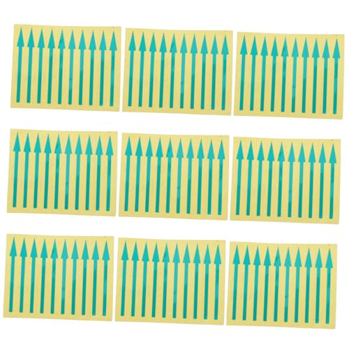 ARTIBETTER 100 Stück Wasserdichte Reflektierende Aufkleber Instrumententafel Richtungsschild mit Klebender Haftung für Genaue Anzeige bei Schlechten Lichtverhältnissen und Umgebung von Artibetter