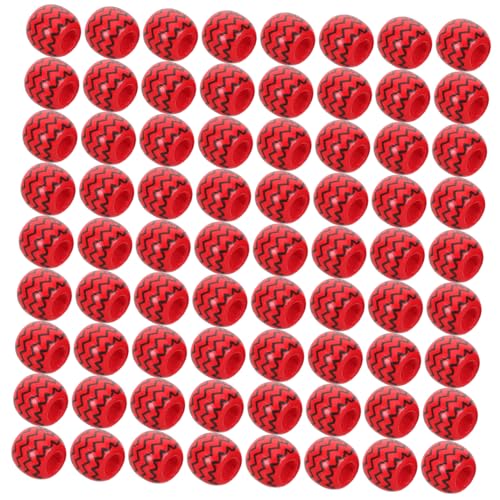 ARTIBETTER 100 Stück Wellenmuster Holzperlen mit Großen Löchern Natürliche Runde Bastelperlen aus Ahornholz für Schmuckherstellung DIY Spacer Beads für Armbänder Halsketten und Bastelprojekte von Artibetter