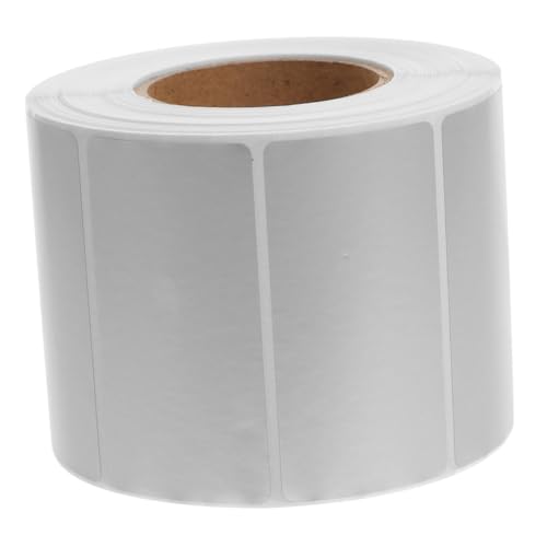 ARTIBETTER 1000 Stück Thermoetikettenpapier Post Groß Vinyl Barcode Druckbar Wasserdichte Namensschilder Rollo-etiketten Papier Für Thermoetikettendrucker Aufkleber Silver von Artibetter