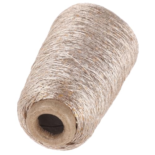 ARTIBETTER 100G Baumwollgarn Set mit Glitzerfäden Goldfarben für Häkeln Stricken DIY Projekte Mützen Schals Babydecken Mehr Hochwertiges Leuchtendes Garn von Artibetter