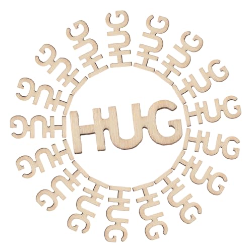 ARTIBETTER 100Stücke Hug Holzbuchstaben DIY Holzausschnitte für Kreative Tischdekoration Bastelprojekte und Persönliche Kunstwerke ARTIBETTER 100Stücke Hug Holzbuchstaben DIY Holzausschnitte für Kreative Tischdekoration Bastelprojekte und Persönliche Kunstwerke von Artibetter