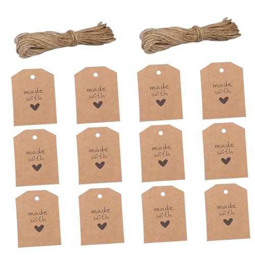 ARTIBETTER 100Stücke Kraftpapier Anhänger Wunschetiketten für DIY und Verpackungen Langlebig Vielseitig Einsetzbar für Dekorationen und Handwerksprojekte ARTIBETTER 100Stücke Kraftpapier Anhänger Wunschetiketten für DIY und Verpackungen Langlebig Vielseitig Einsetzbar für Dekorationen und Handwerksprojekte von Artibetter