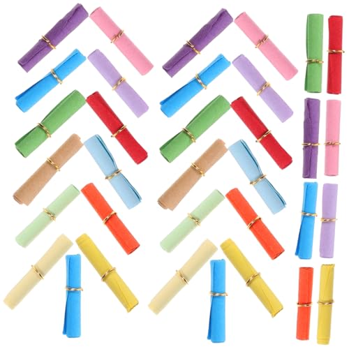 ARTIBETTER 100Stücke Mini Wunschpapierrollen für Wunschflaschen Dekorative Mini Papierrollen Bunten Farben für DIY Projekte und für Romantische Anlässe von Artibetter
