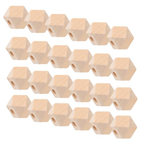 ARTIBETTER 100Stücke Natürliche Unvollendete Holzperlen Achteckige Spacer Beads Für DIY Schmuck Armbänder Halsketten Und Kunsthandwerk Für Bastelprojekte Und Dekoration von Artibetter