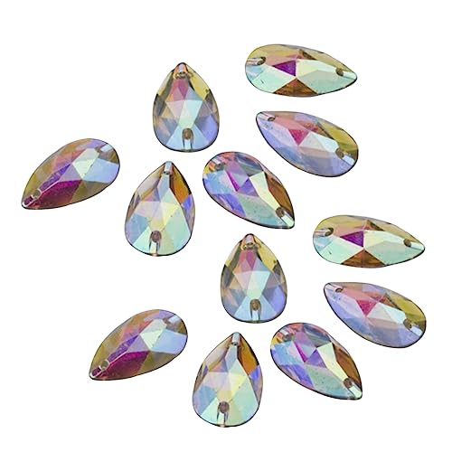 ARTIBETTER 100Stücke Wasserfall Harz Strasssteine mit Flacher Rückseite DIY Dekoration für Scrapbooking und Bastelprojekte Hochwertige Vielseitige Glitzersteine von Artibetter