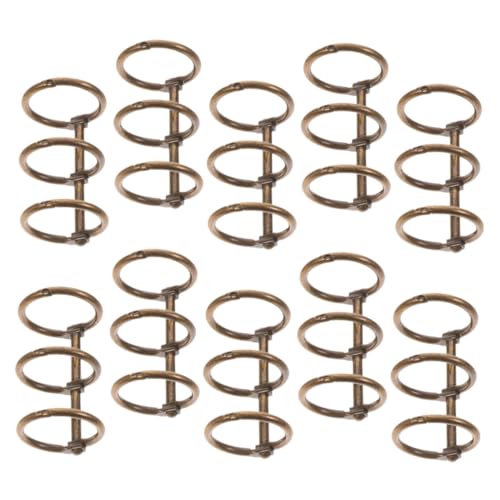 ARTIBETTER 10Stücke Buchbinderinge Metallringe Für Scrapbook Langlebige Ordner Für Büro Schule Und Studenten Antikbronze von Artibetter