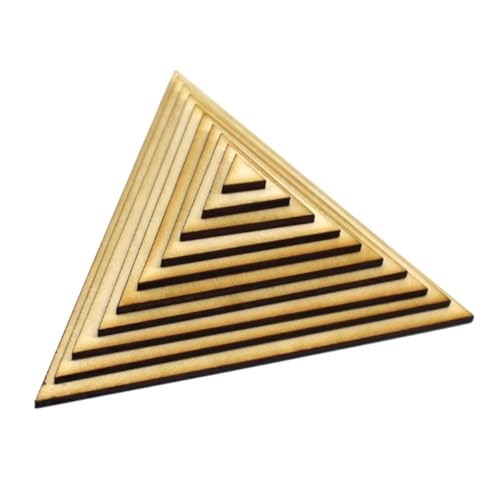 ARTIBETTER 10Stücke Dreieckige Holzstücke für DIY Bastelarbeiten Hölzerne Verzierungen und Ausschnitte für Kreative Projekte und Partys Hochwertigem Holz Gefertigt ARTIBETTER 10Stücke Dreieckige Holzstücke für DIY Bastelarbeiten Hölzerne Verzierungen und Ausschnitte für Kreative Projekte und Partys Hochwertigem Holz Gefertigt von Artibetter