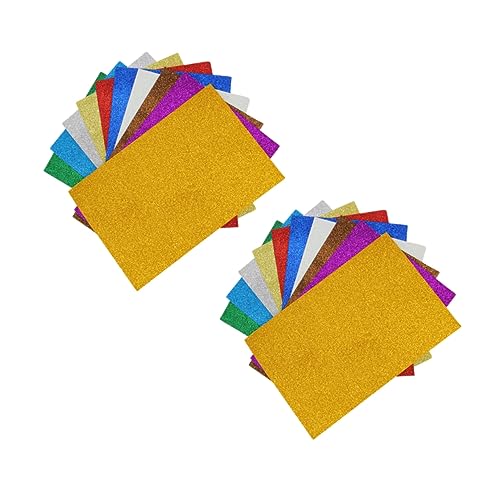 ARTIBETTER 10Stücke Glitzerpapier für DIY Bastelarbeiten Handgefertigtes Abziehbildpapier Farben für Projekte Kunstaufkleber und Dekoration von Artibetter