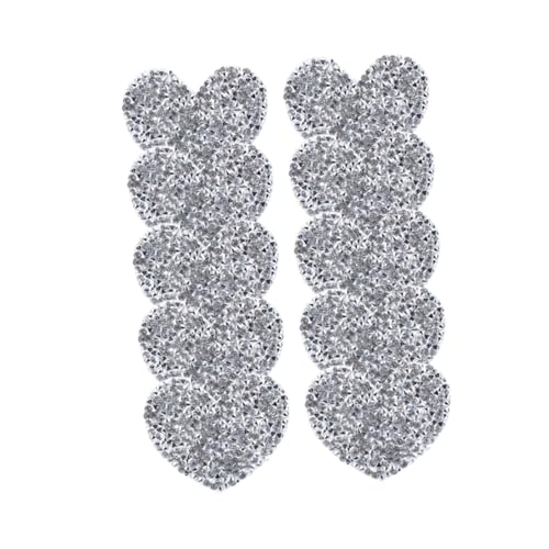 ARTIBETTER 10Stücke Herzförmige Strass Applikationen Patches Für Stoffdekoration Und Reparatur Von Kleidung Taschen Und Kunsthandwerk ARTIBETTER 10Stücke Herzförmige Strass Applikationen Patches Für Stoffdekoration Und Reparatur Von Kleidung Taschen Und Kunsthandwerk von Artibetter