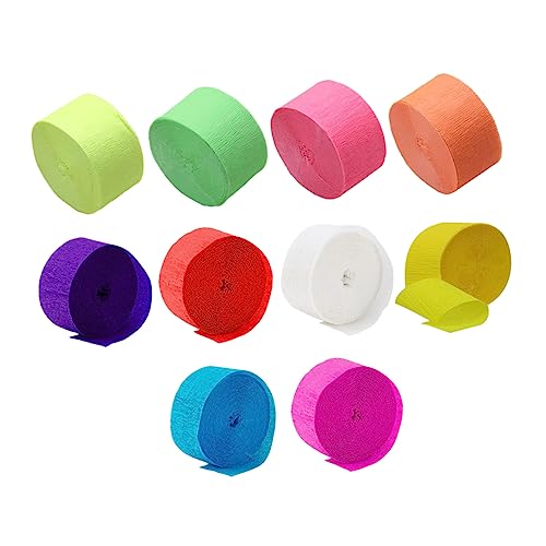 ARTIBETTER 10Stücke Krepppapier Streamers Leuchtenden Farben Dekoration für Geburtstagsfeiern Hochzeiten und Babypartys Wiederverwendbar und Individuell Zuschneidbar ARTIBETTER 10Stücke Krepppapier Streamers Leuchtenden Farben Dekoration für Geburtstagsfeiern Hochzeiten und Babypartys Wiederverwendbar und Individuell Zuschneidbar von Artibetter