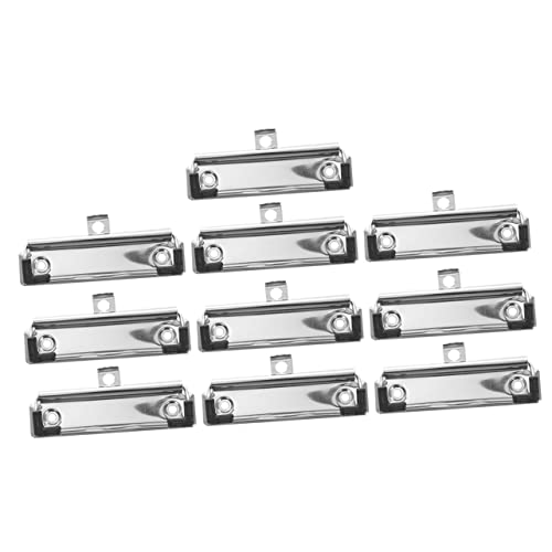 ARTIBETTER 10Stücke Metall Clipboard Clips Klemmbrett Klammer für Schule Büro und Bastelprojekte Praktische Halterung mit Aufhängeloch Befestigen von Memos und Notizen von Artibetter