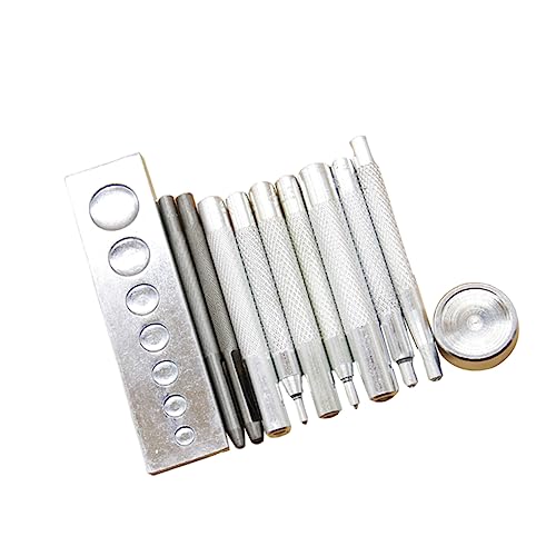 ARTIBETTER 11Stücke Teiliges DIY Lederwerkzeug Set mit Stanzloch und Setter für Präzise Knopfinstallation Tragbar und Leicht für Lederhandwerk und Projekte ARTIBETTER 11Stücke Teiliges DIY Lederwerkzeug Set mit Stanzloch und Setter für Präzise Knopfinstallation Tragbar und Leicht für Lederhandwerk und Projekte von Artibetter